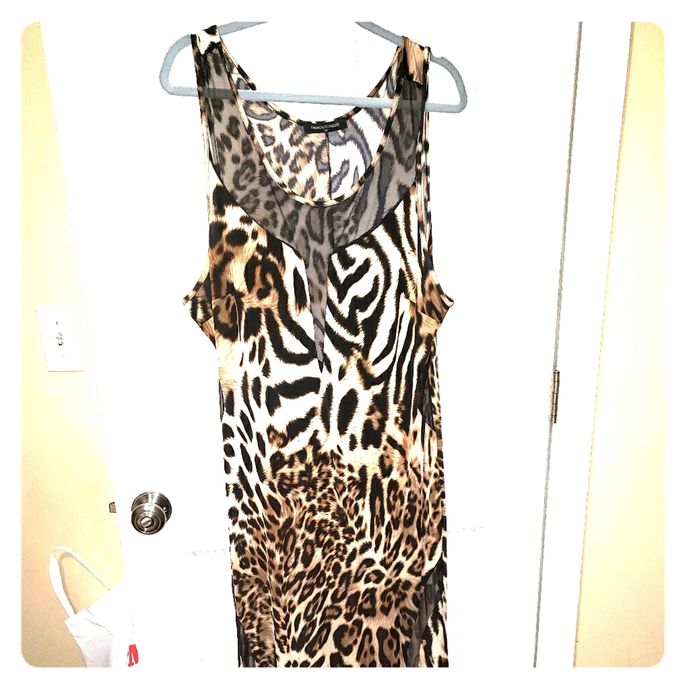 SEXY Animal print and sheer cut out dress! 3x
